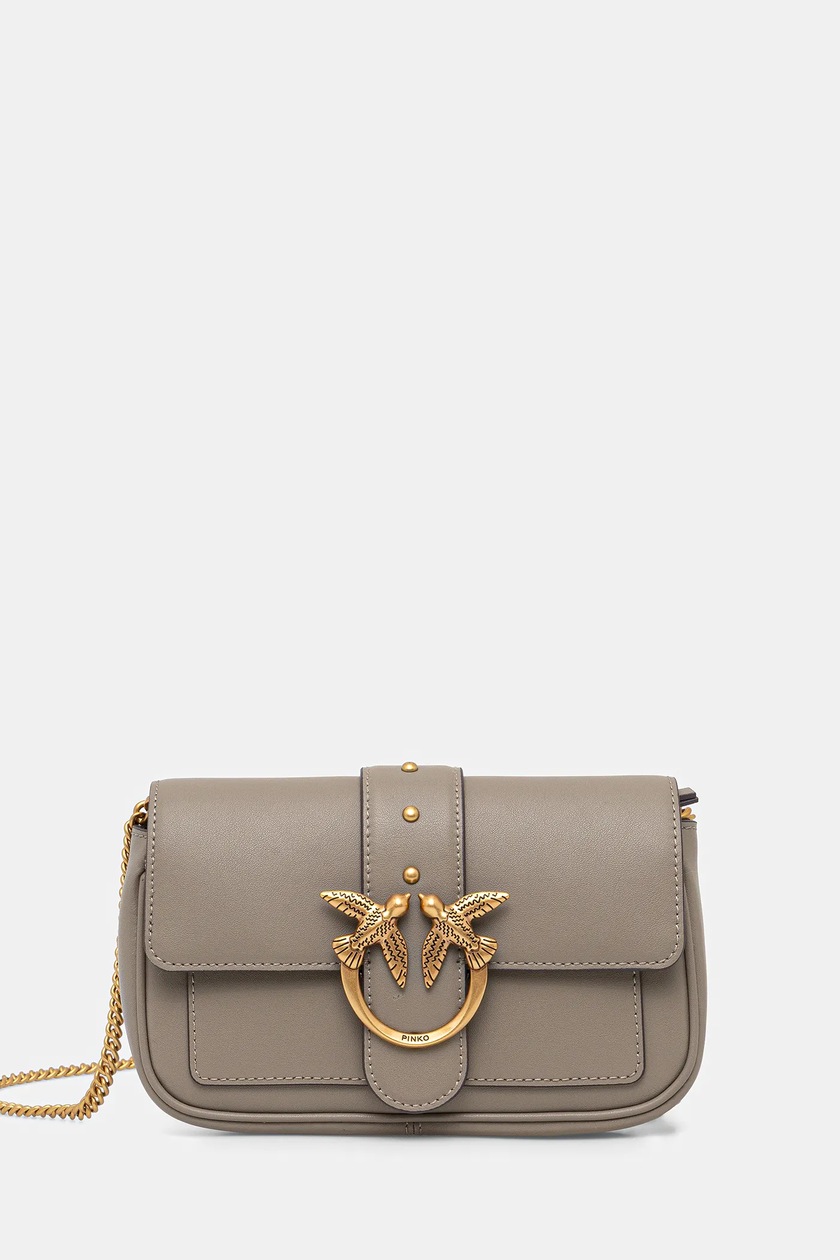 ココア Pinko torebka zamszowa kolor złoty 100039 A27F | Answear.com