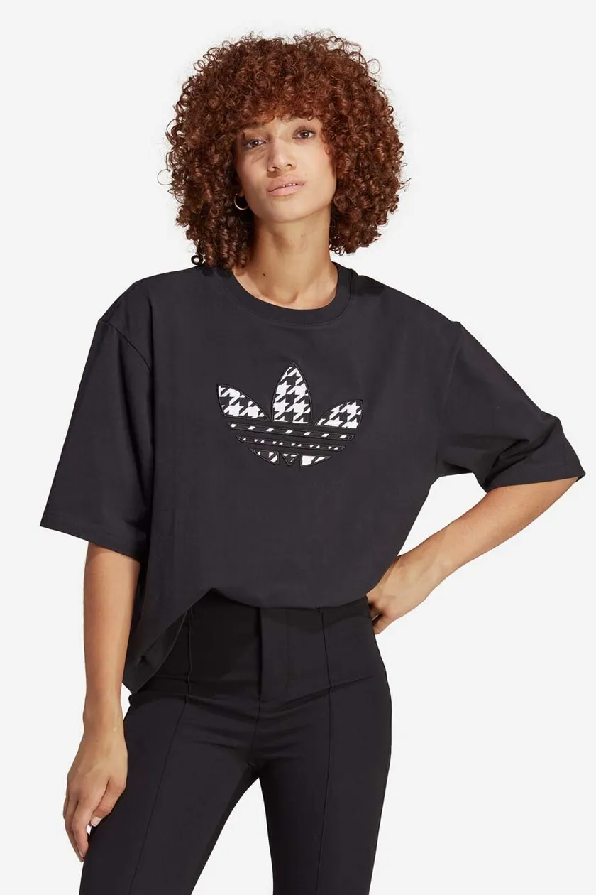 | women\'s Infill T-shirt on Trefoil PRM Tee black buy color adidas