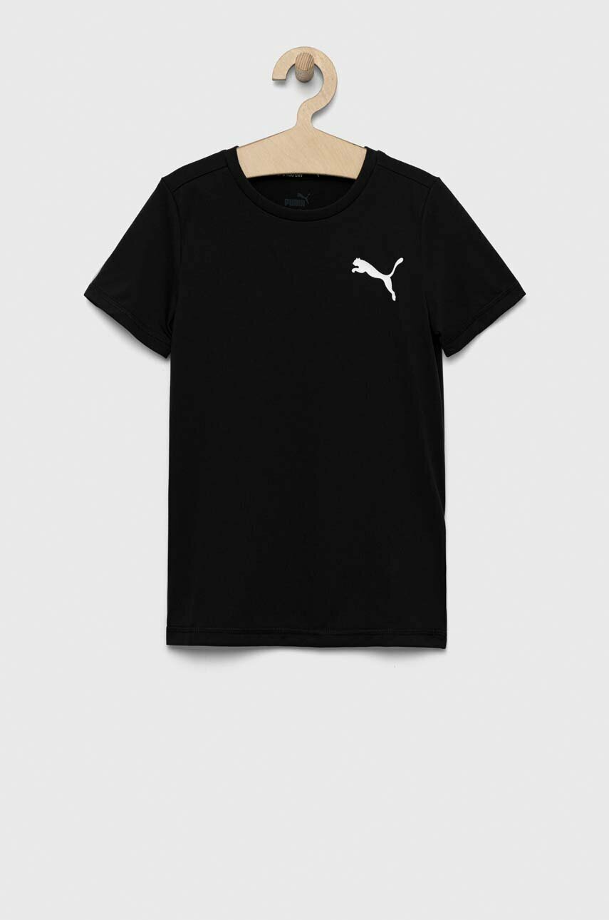 Puma t-shirt dziecięcy ACTIVE B nadrukiem Tee kolor czarny Small z Logo