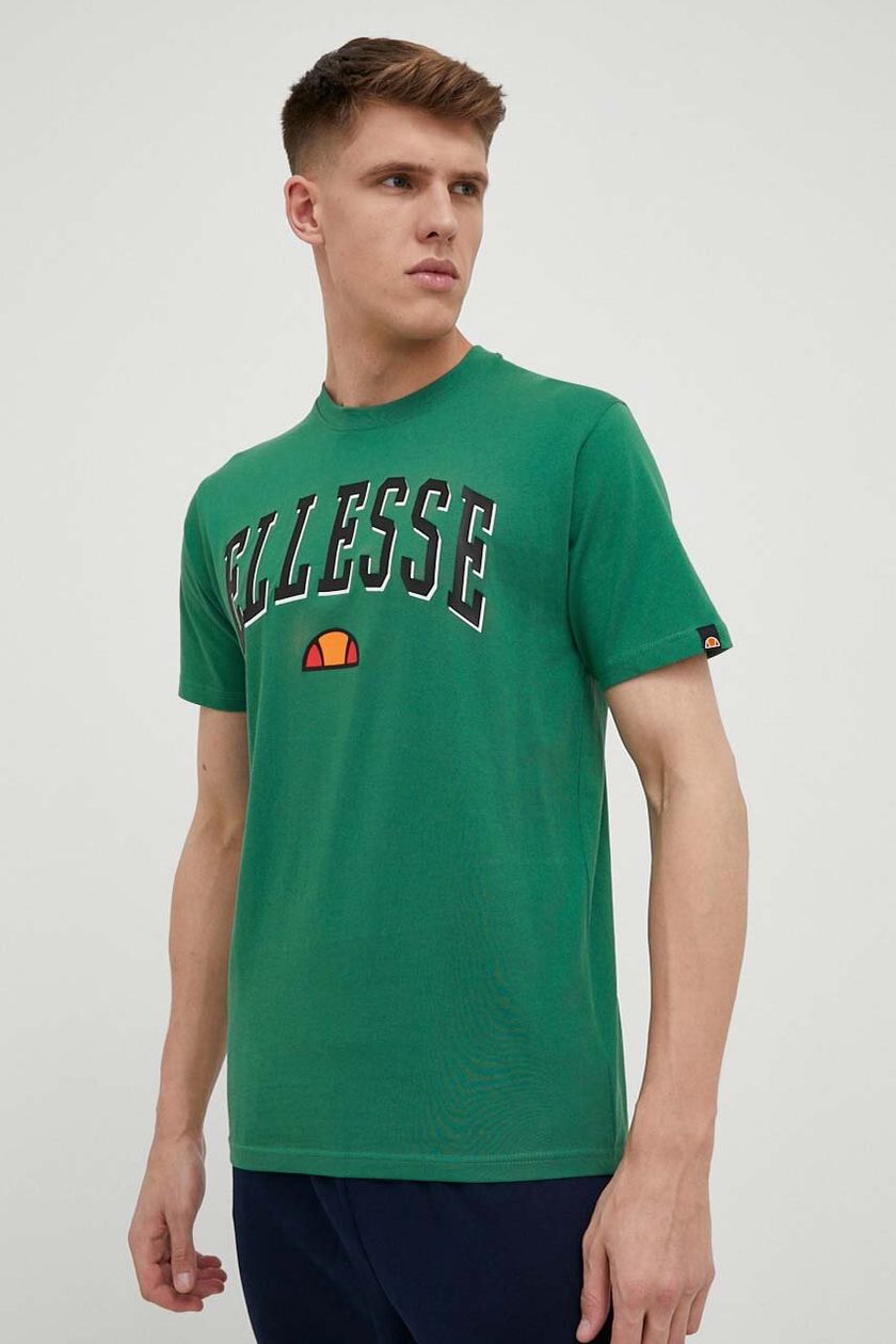 Verdrag Uitdaging Raad Bombažna kratka majica Ellesse zelena barva | kupite na ANSWEAR.si