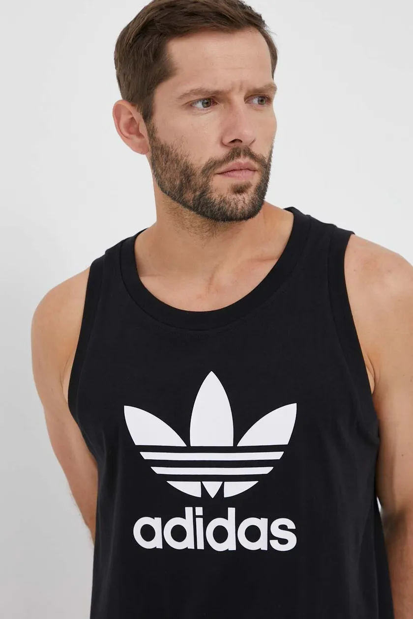 Adidas trefoil hot sale vest mens