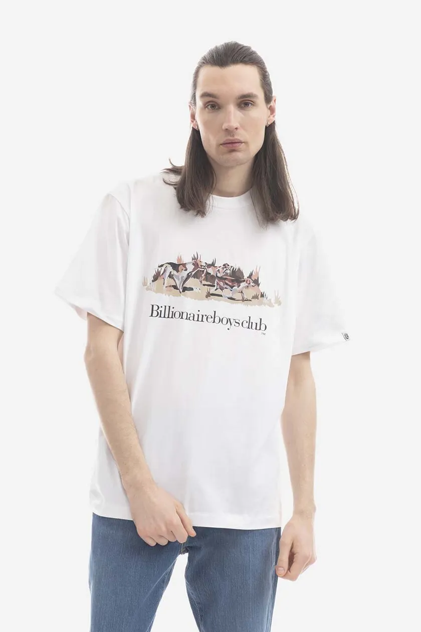 Billionaire Boys Club cotton T-shirt Space Hunt white color | buy
