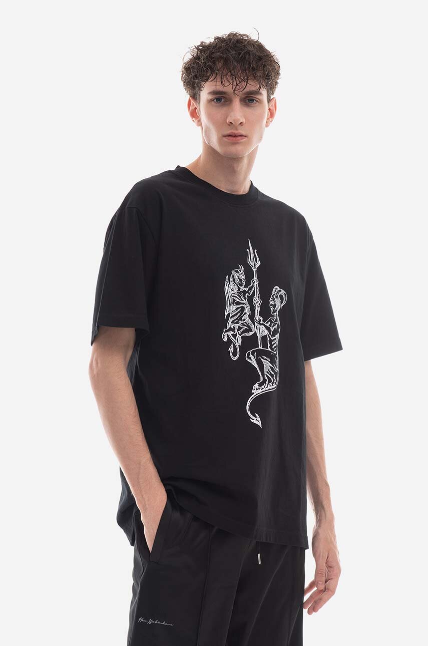 Han Kj benhavn cotton T shirt Demon Print Boxy Tee Short Sleeve
