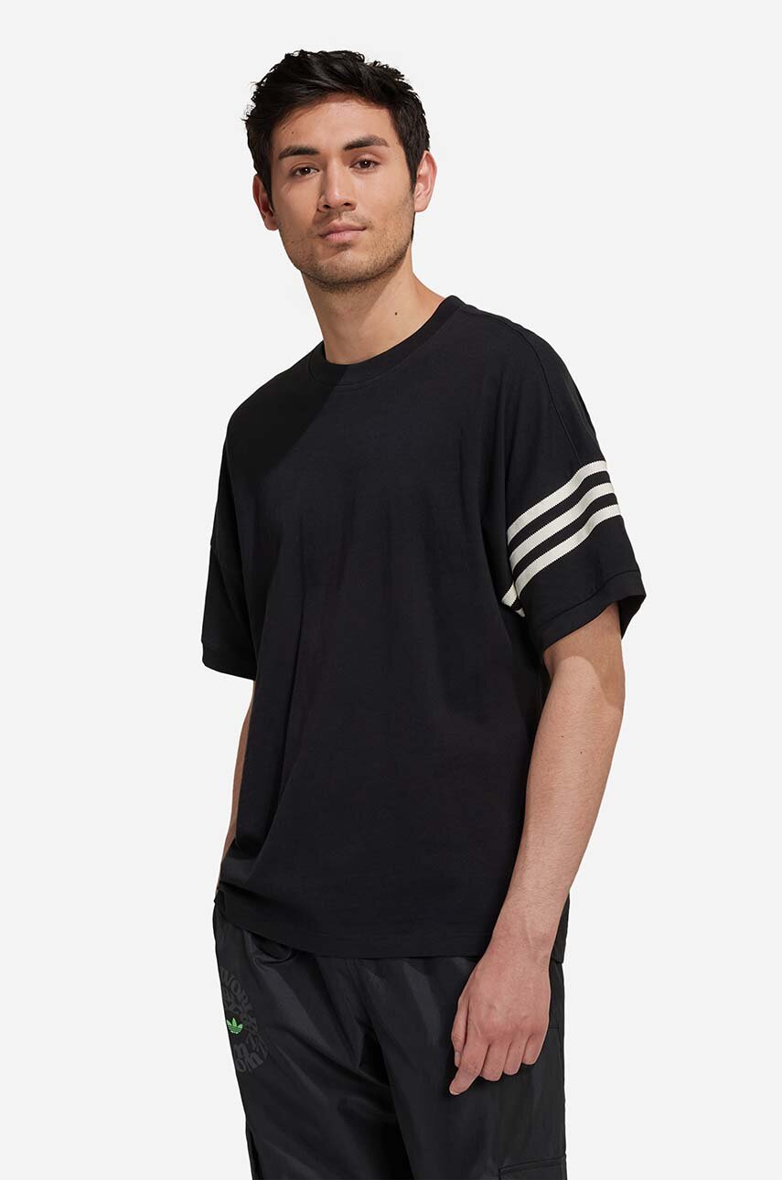 adidas Originals cotton t-shirt men's black color | buy on PRM