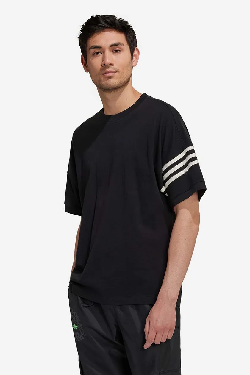 adidas Originals cotton t-shirt men\'s black color | buy on PRM