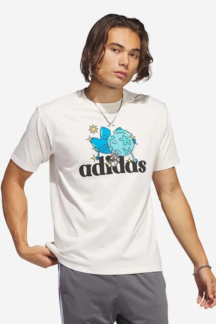 adidas Originals cotton t-shirt white color | buy on PRM