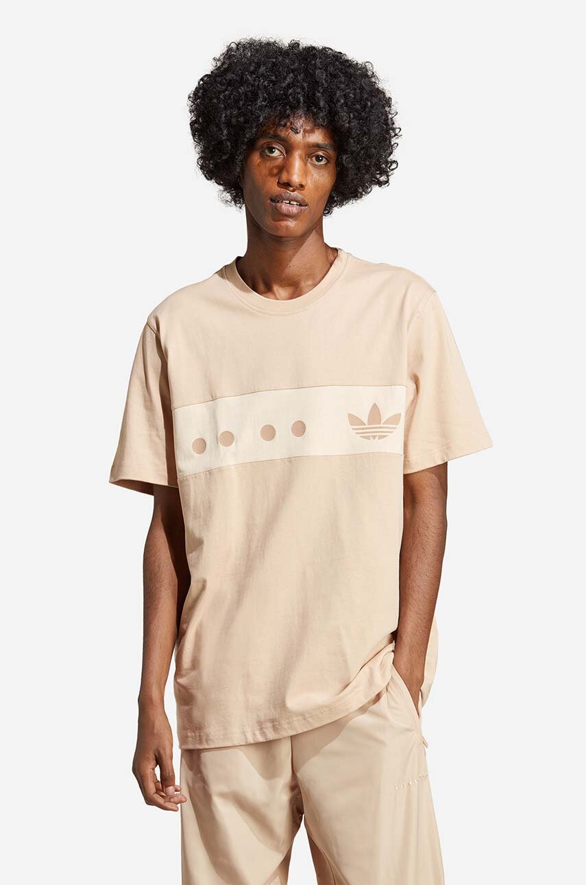 scheerapparaat Uitgebreid Canberra adidas Originals cotton t-shirt beige color buy on PRM