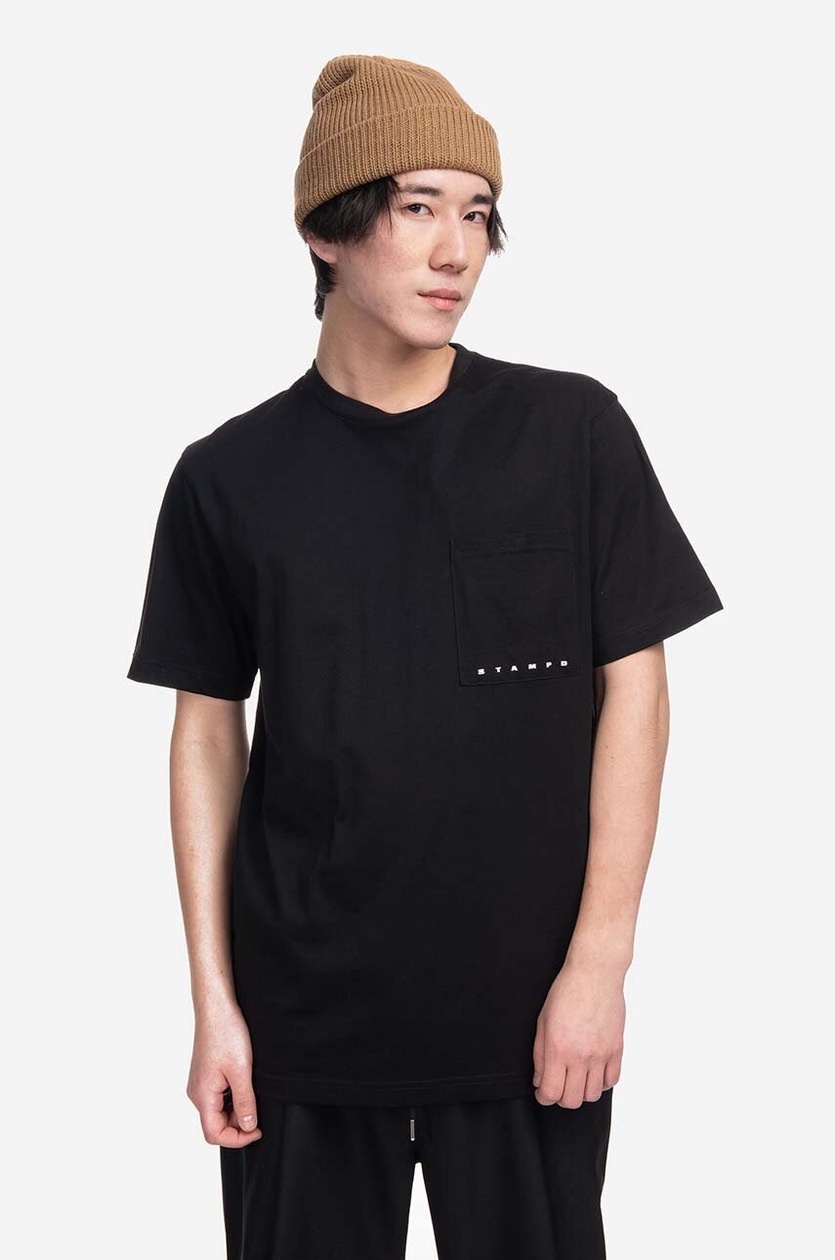 NEIL BARRETT｜ (Slim Cupid T-Shirt (MY70198A Y525 495N)) Neil Barrett cotton t-shirt Slim Cupid men's black color