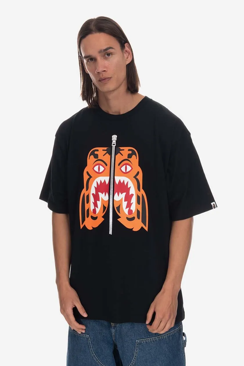 A Bathing Ape cotton t-shirt black color | buy on PRM