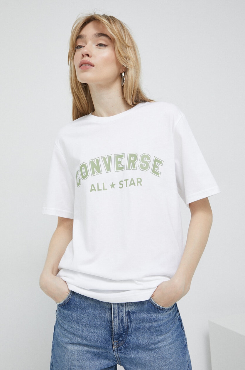 Converse all star t shirt women's deals