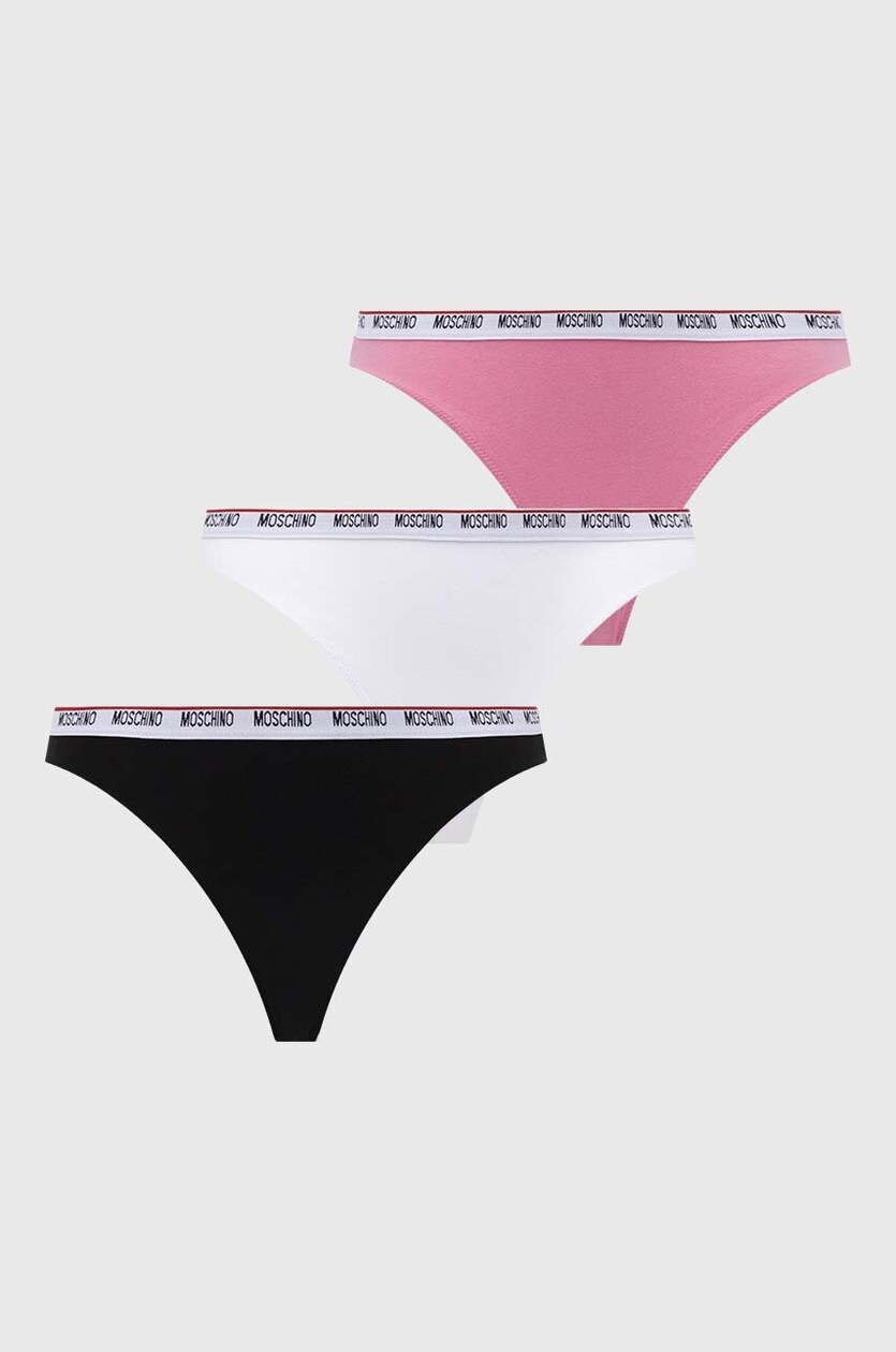 Moschino Underwear perizoma pacco da 3 colore rosa 241V6A23034402