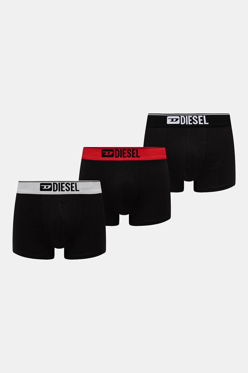 Elastic Waistband Underwear Diesel UMBX-DAMIEN Boxer Briefs 3-Pack