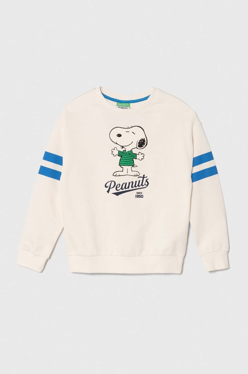 United Colors of Benetton felpa in cotone bambino a x Snoopy