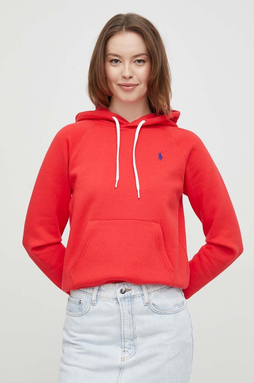 Felpa polo ralph lauren rossa clearance