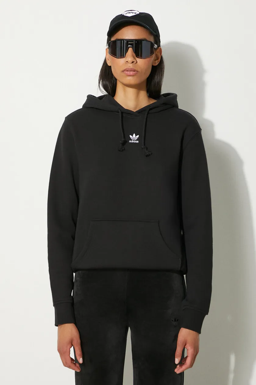 Adidas hoodie women black online