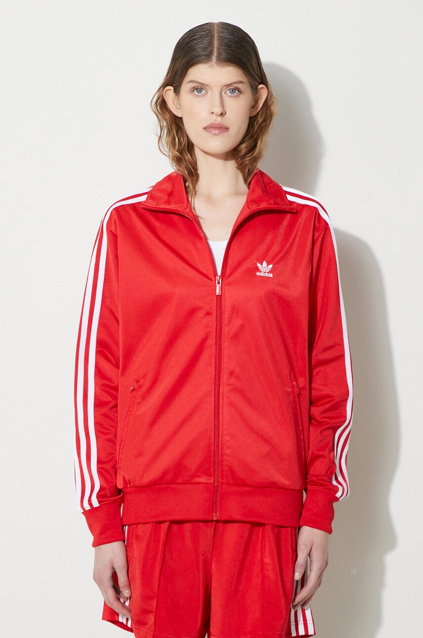 red adidas sweatshirt womens