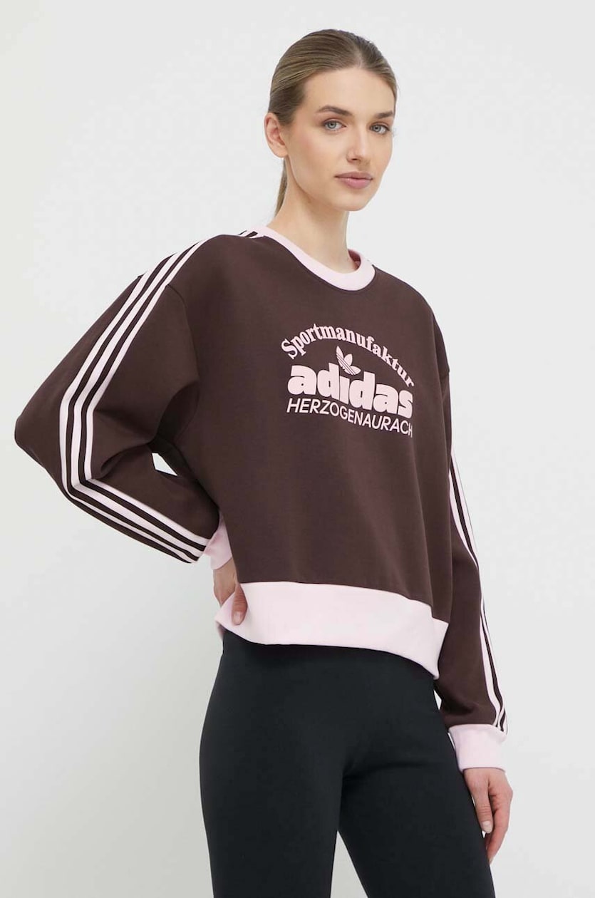 Adidas originals womens colorado sweatshirt clear brown sales