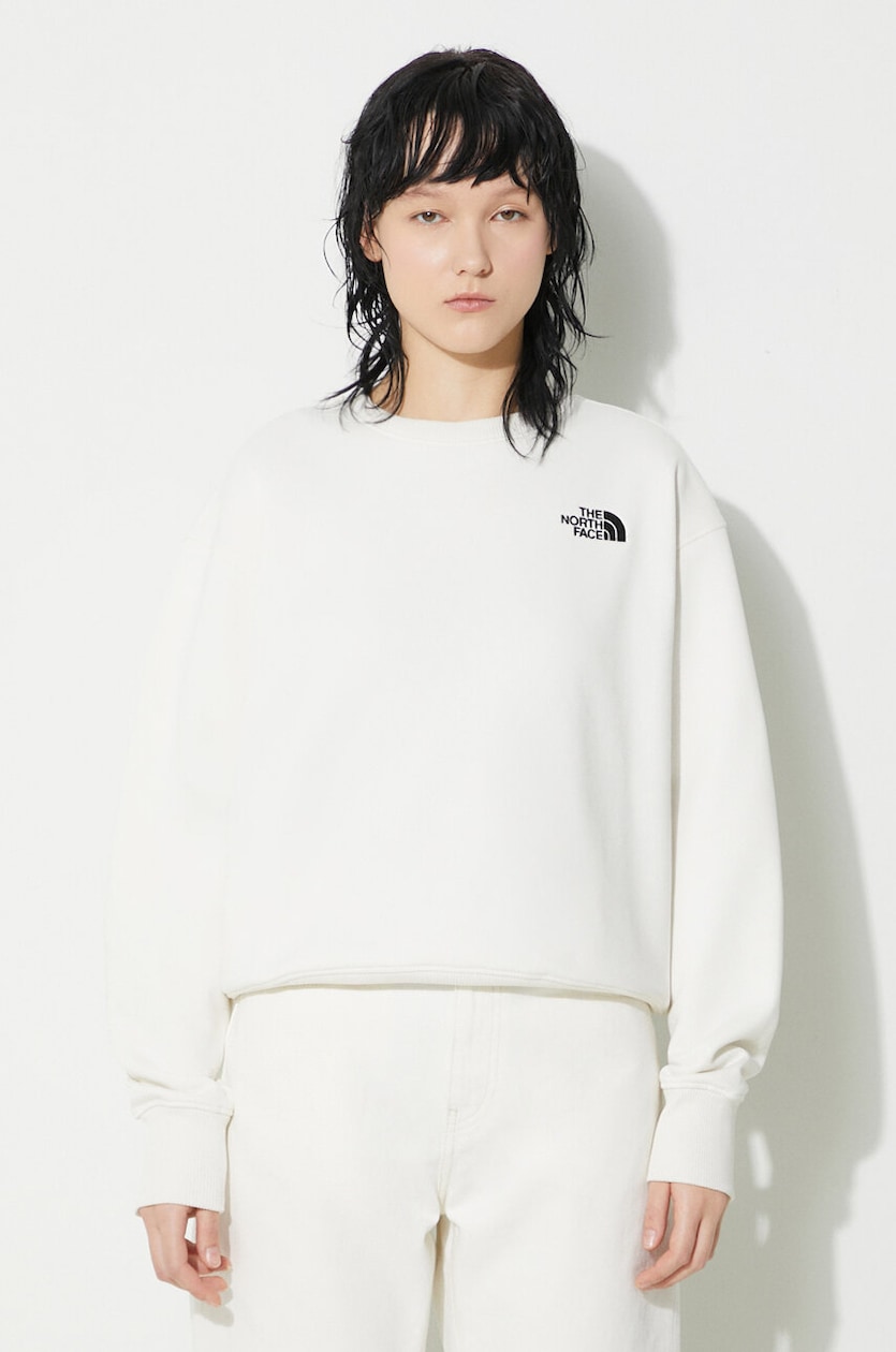 ☆THE NORTH FACE☆ White Label Essential Sweatshirt MELANGE The North Face sweatshirt W Essential Crew PRM EU