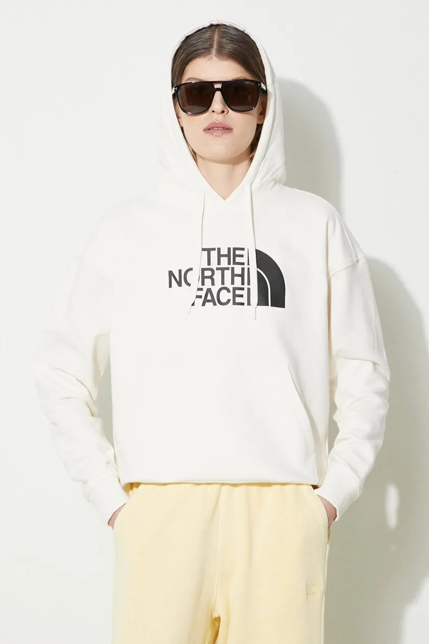 The North Face cotton sweatshirt W Light Drew Peak Hoodie women s beige color NF0A3RZ4QLI1 at PRM US