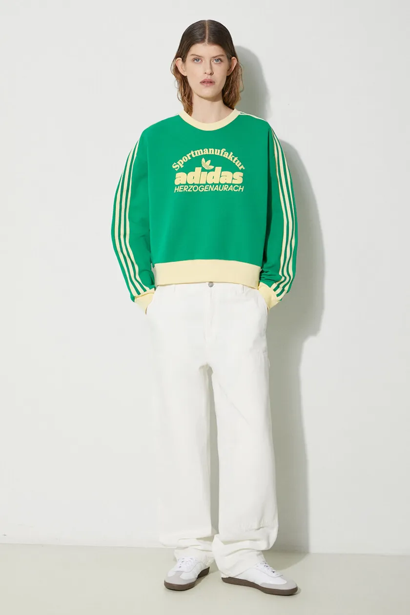 adidas Originals joggers Flared green color IN6320