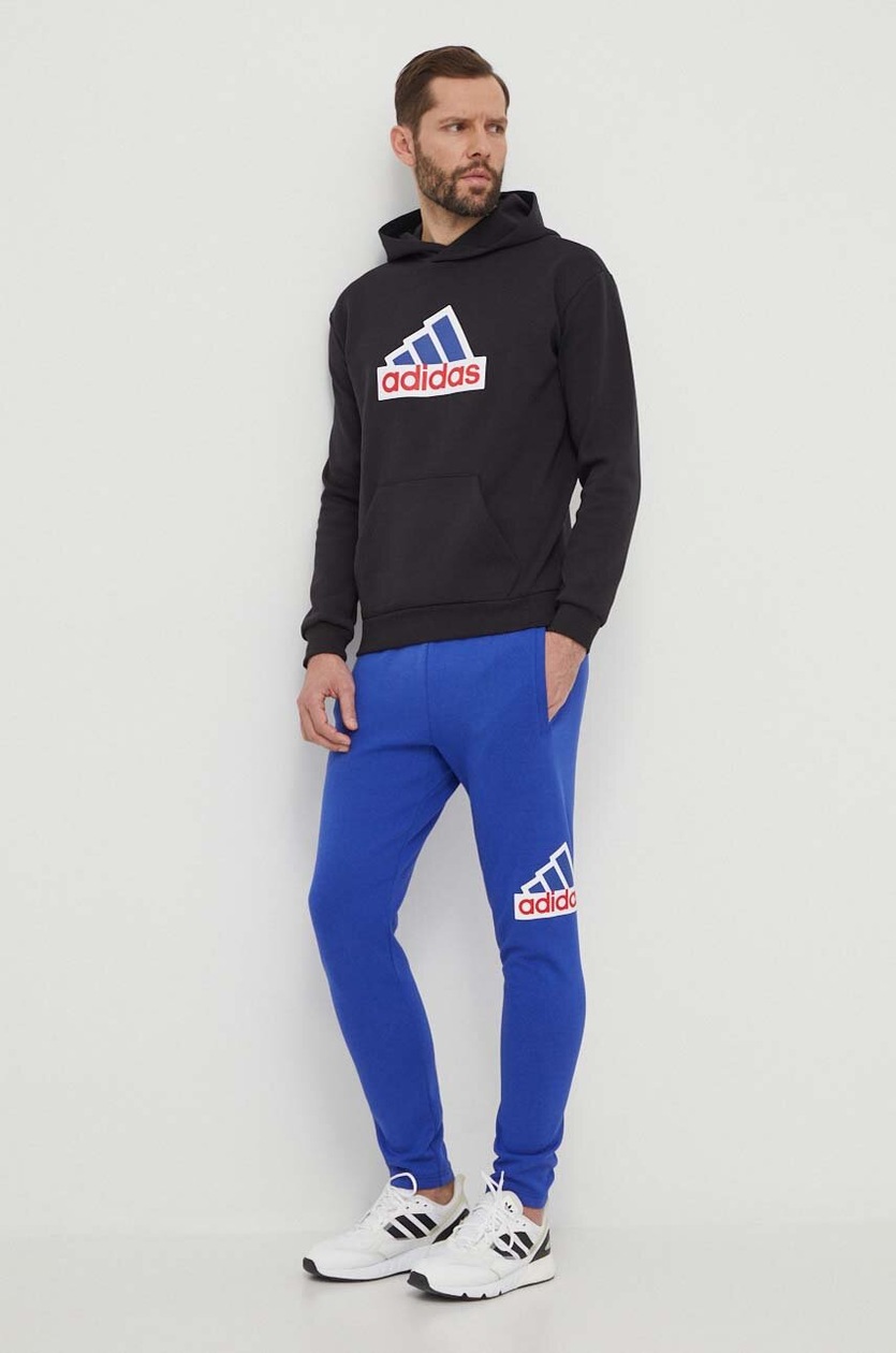 Felpa Adidas Blu Tuta Adida Uomo Adidas Felpa