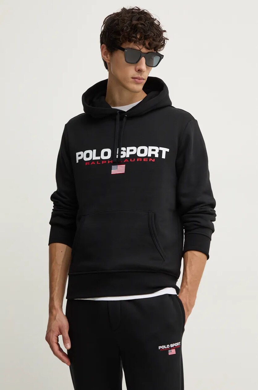 Polo Ralph Lauren sweatshirt men s white color hooded with a print 710938447 at PRM US