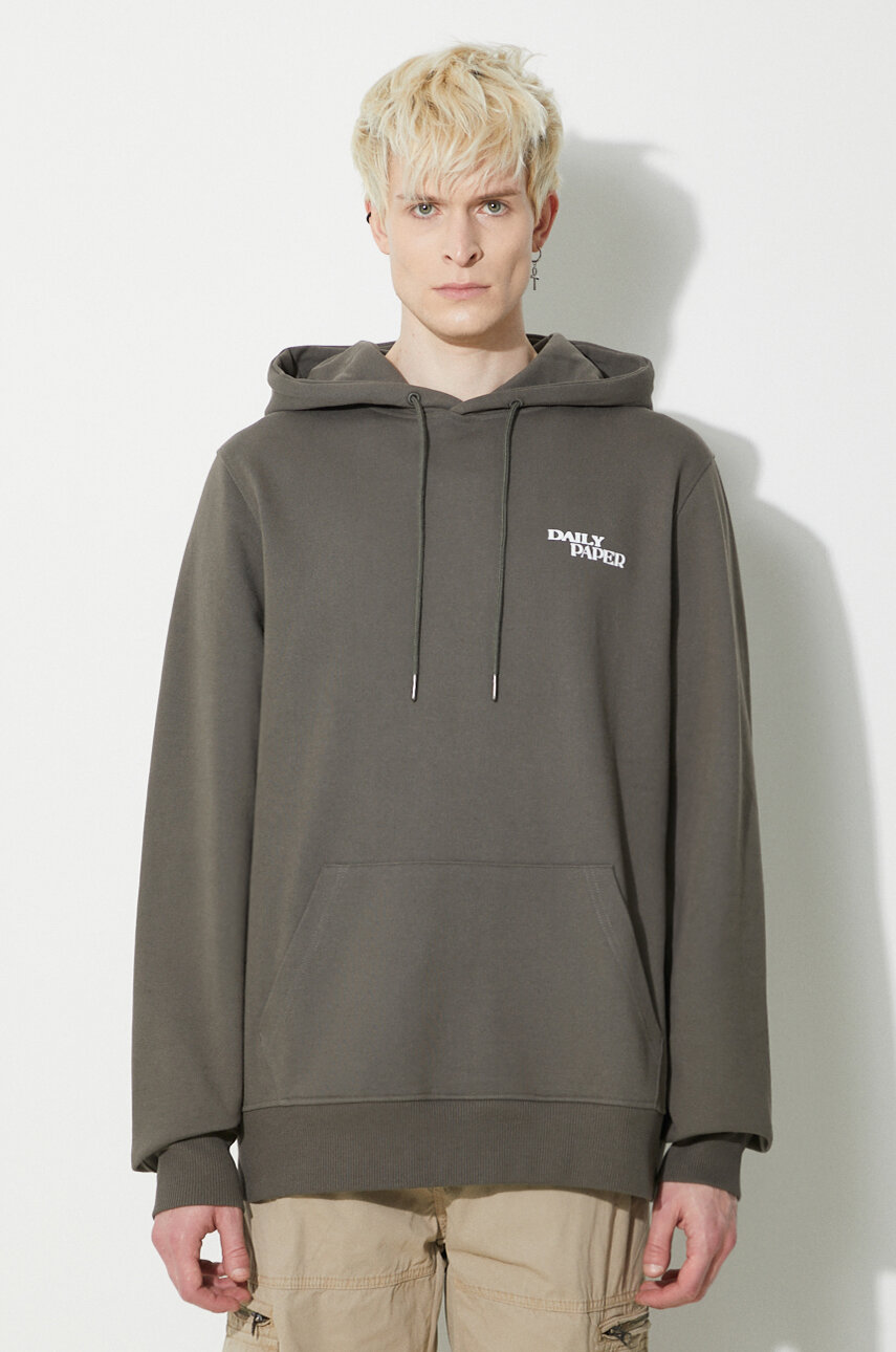 Daily Paper cotton sweatshirt Secret Rhythm Oversized Hoodie men s green color 2411005 at PRM US