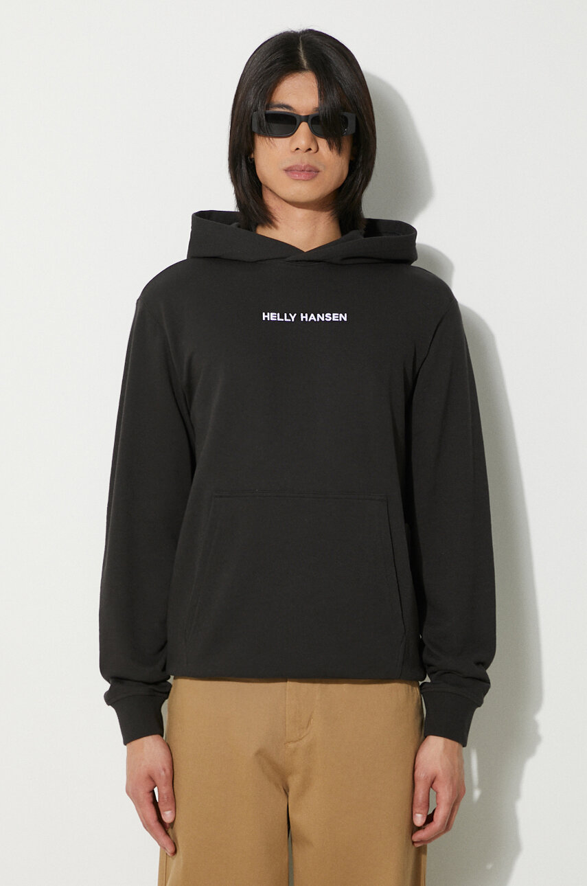 Helly Hansen sweatshirt men s black color 53533 at PRM US
