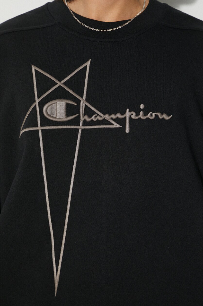 Rick Owens bluza bawełniana x Champion Jumbo Sweat męska