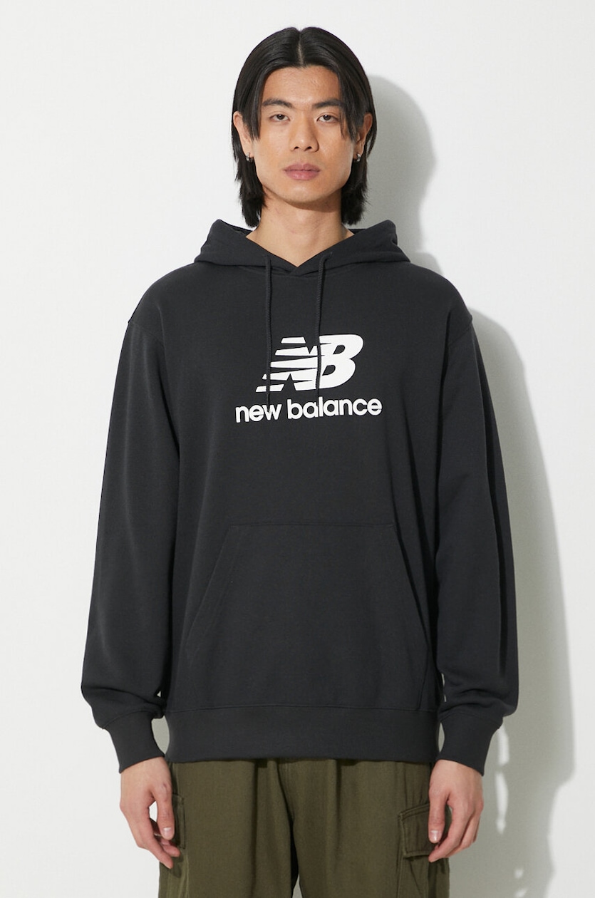 New Balance sweatshirt men's black color at PRM US