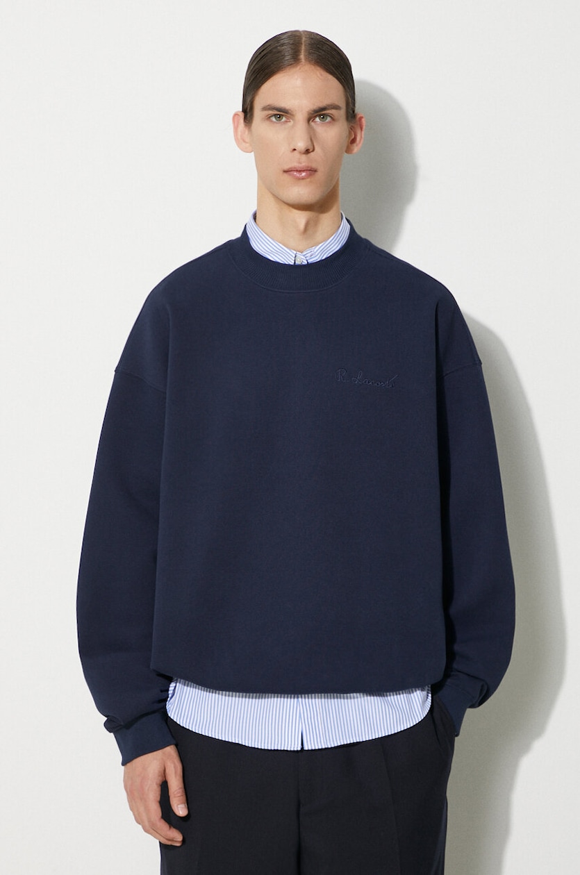 thisisneverthat cotton sweatshirt T-Logo Crewneck men's navy