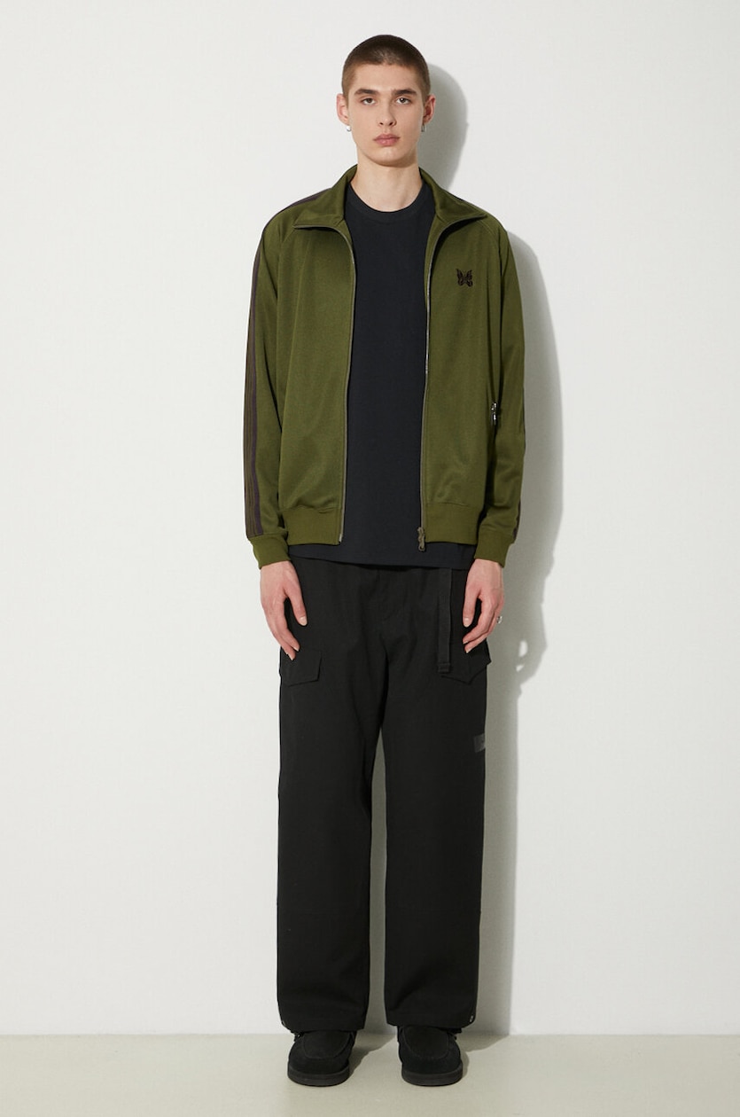 Needles sweatshirt Track Jacket men's green color OT226 at PRM US