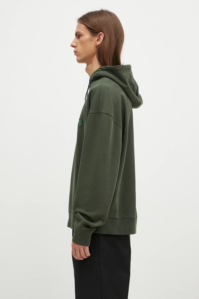 スウェット・トレーナー MAISON KITSUNE 'Bold Fox Head' hoodie Green LM00705KM0001 Maison Kitsuné cotton sweatshirt Bold Fox Head Patch