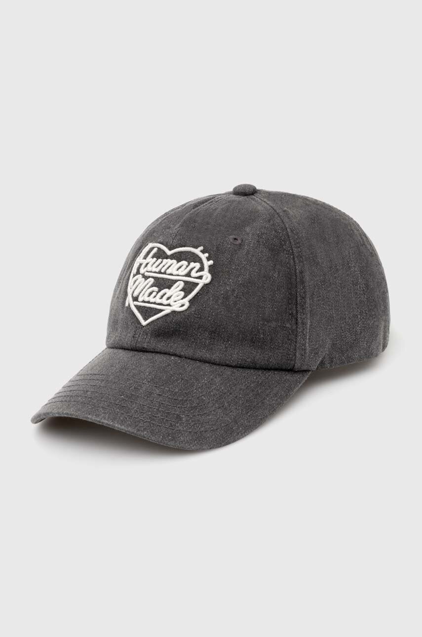 Human Made cotton baseball cap 6 Panel Cap gray color HM27GD011 at 