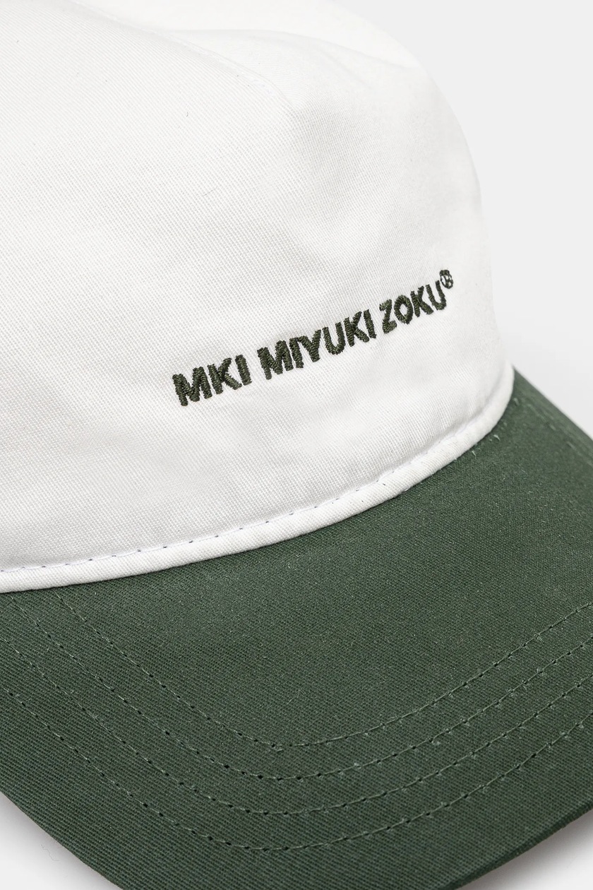 MKI MIYUKI ZOKU cotton baseball cap Classic Ball Cap white color with an application CLASSIC.BALL.CAP at PRM US