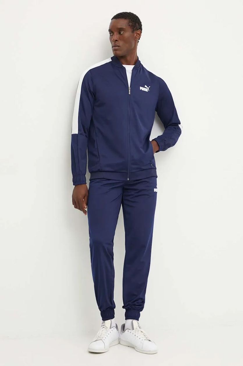 Puma tuta da ginnastica uomo colore blu navy