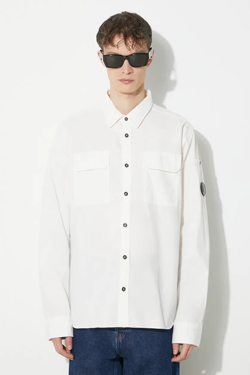 white C.P. Company cotton shirt Gabardine Pocket Men’s
