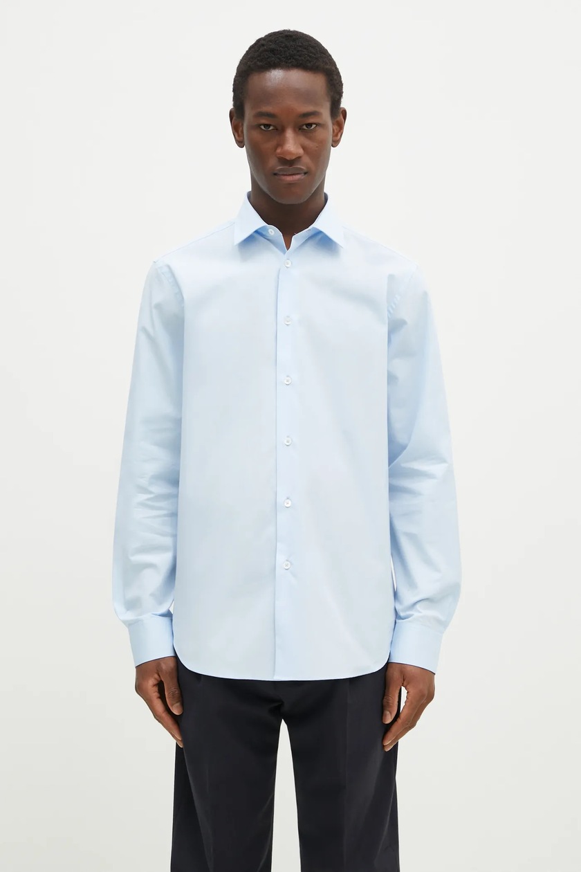 JW Anderson cotton shirt Window Embroidery blue color