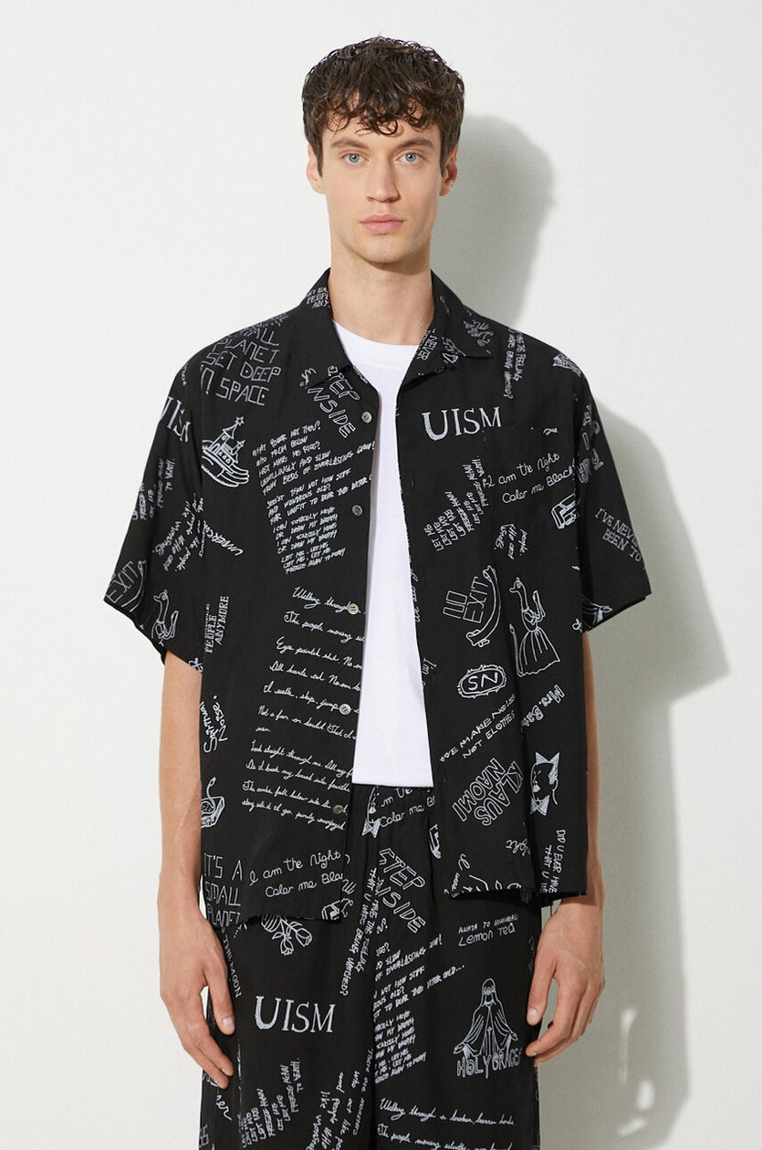 Tシャツ・カットソー DAILY PAPER SS25 TROPHY SHIELD SS SHIRT (2511156 BLACK) DP2511156-FRONT_9dd7c7c6-06eb-