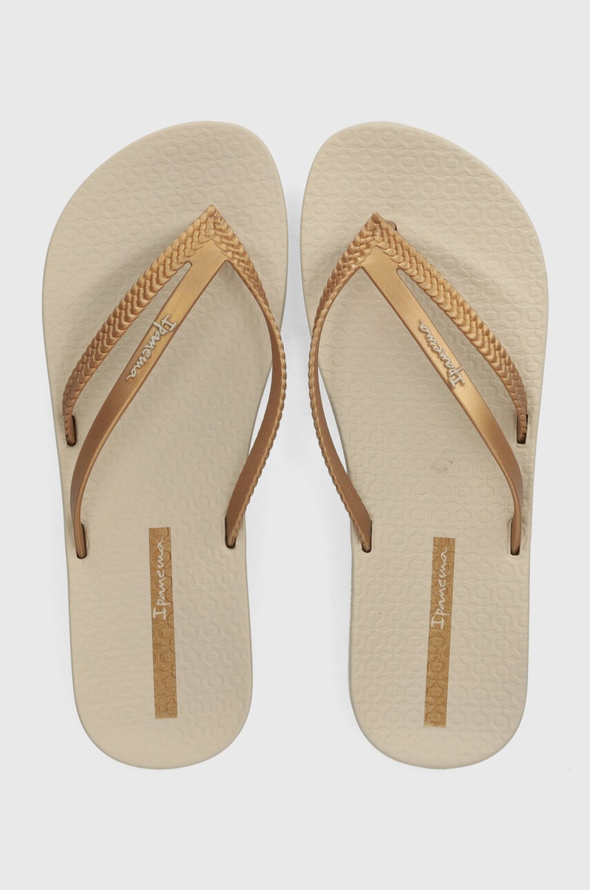Havaianas japonki You Metallic damskie kolor złoty na