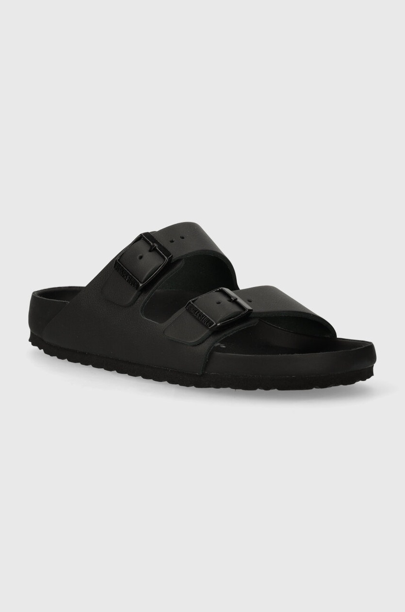Birkenstock klapki zamszowe Zürich damskie kolor czarny
