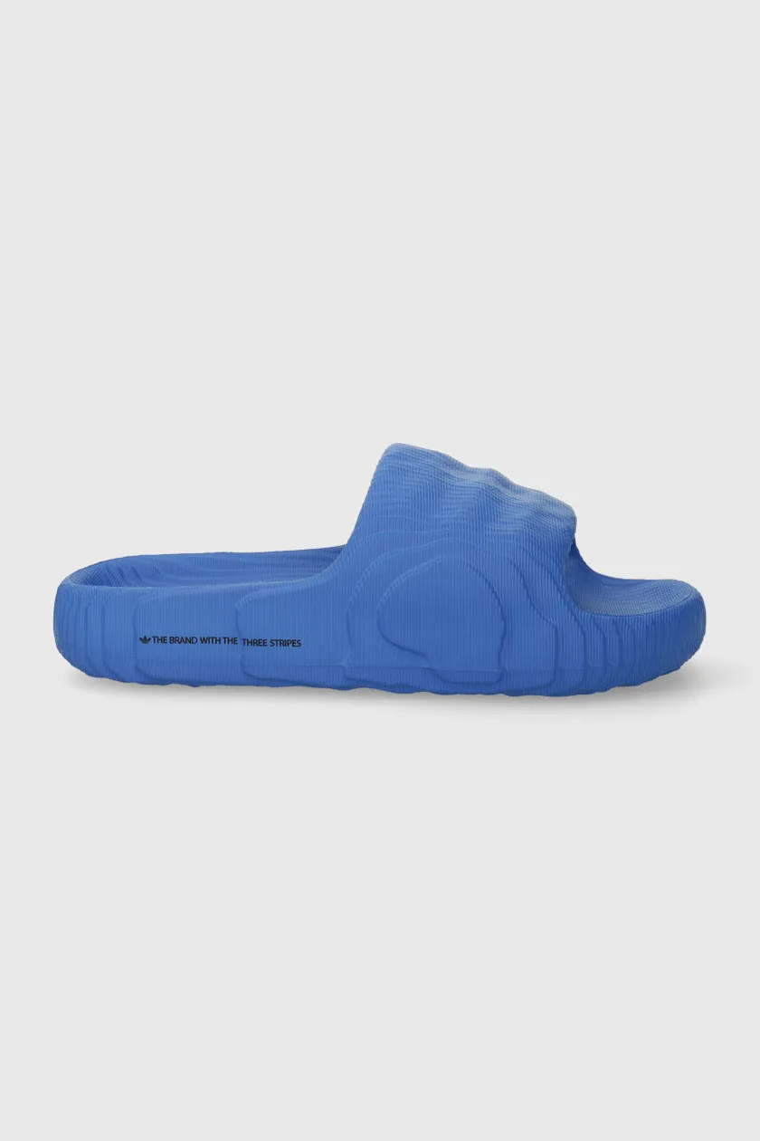 Adidas blue slippers best sale