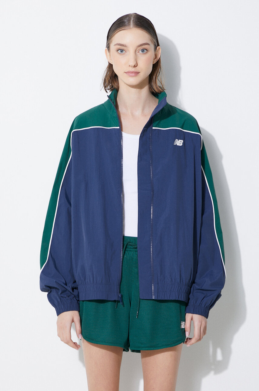 New Balance jacket women's navy blue color WJ41506NNY at PRM US New Balance jacket women's navy blue color WJ41506NNY at PRM US