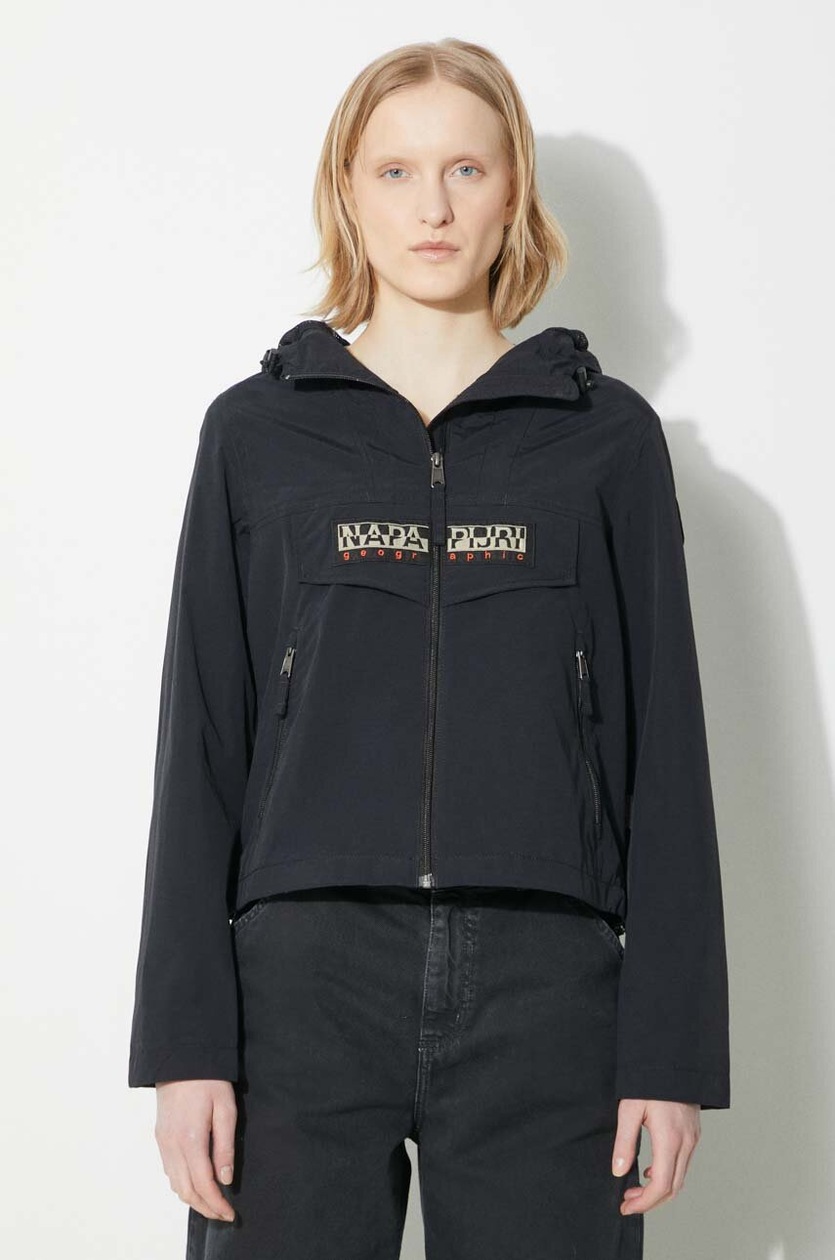 Napapijri jacket A-Claree women's navy blue color