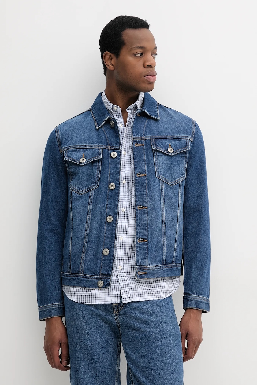 Giubbotto Piumino Giubbino Jeans Benetton United Colors Of