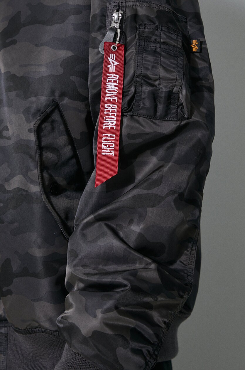 Alpha Industries bomber jacket MA-1 CS Camo men's black