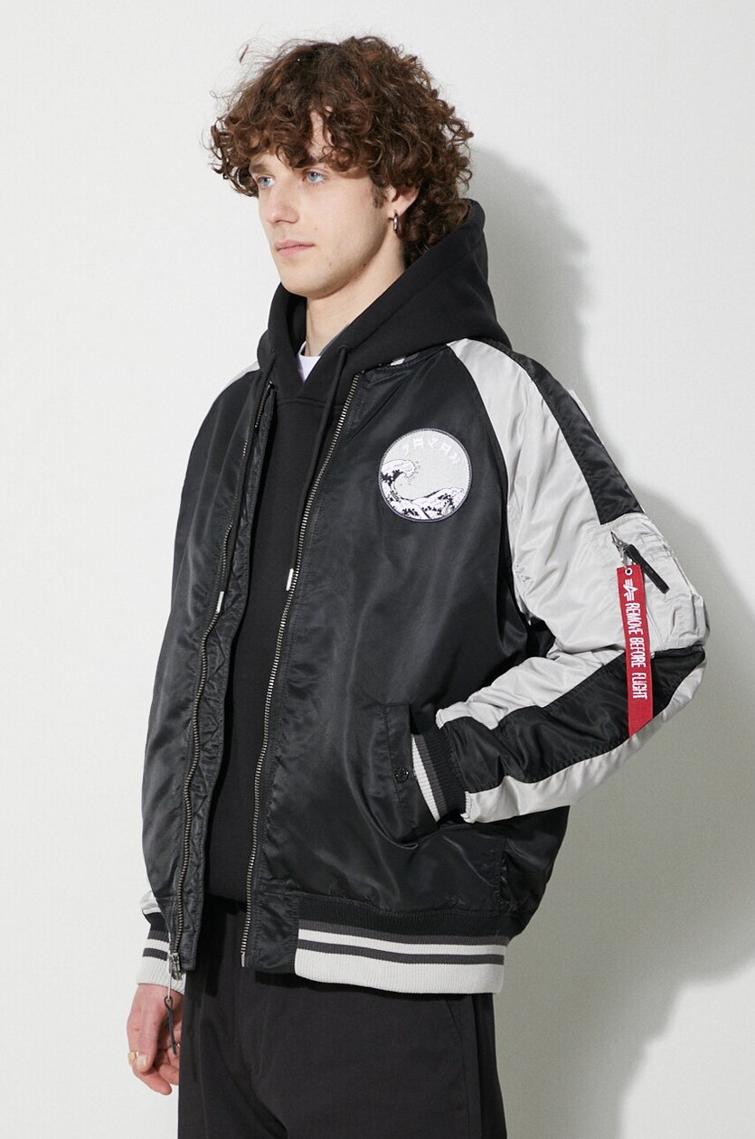 Alpha Industries bomber jacket Japan Warrior Souvenir men's Alpha Industries bomber jacket Japan Warrior Souvenir men's