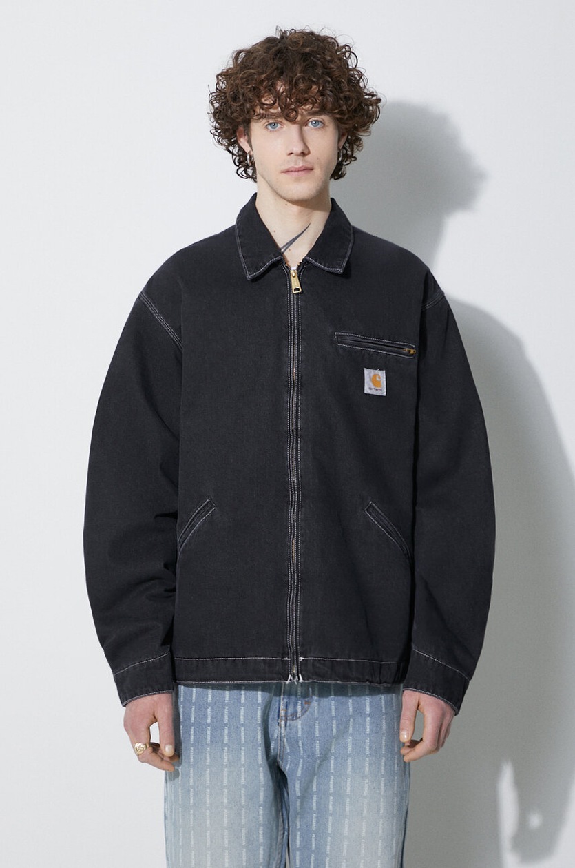 ジャケット・アウター carhartt WIP DETROIT JACKET BLACK/BLACK Carhartt WIP Detroit Jacket (Winter) | Black (rigid