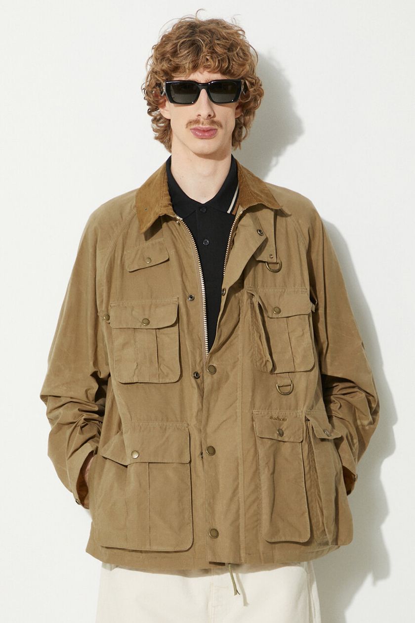 Barbour khaki jacket fashion