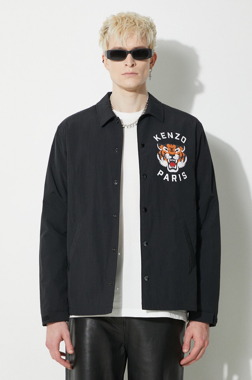 Kenzo Lucky Tiger Unisex Oversized Hoodie Gray FE58SW0114MF